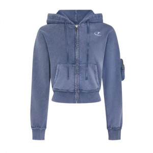 Dámské Mikina s Kapucí Trapstar Construct Batwing Hoodie Blankyt CZ | HD74-928