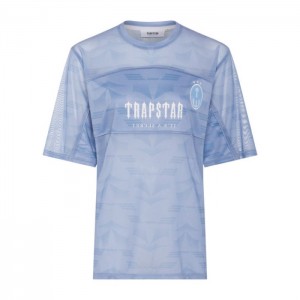 Dámské Top Trapstar Irongate Mesh Football Jersey Blankyt CZ | HV09-773