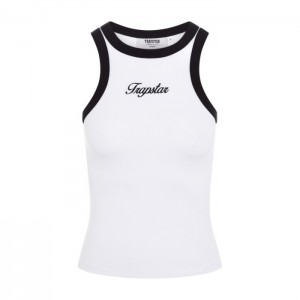 Dámské Top Trapstar Racer Vest Bílé Černé CZ | SX24-301