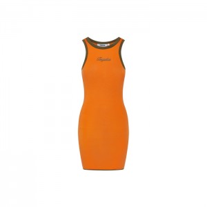 Dámské Šaty Trapstar Contrast Racer Oranžové Hnědožlutý CZ | OB30-116