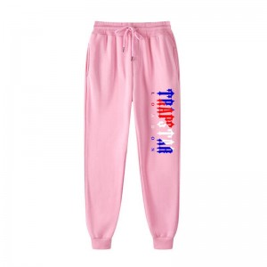 Pánské Kalhoty Trapstar Fleece London Shining Růžové CZ | BS40-591