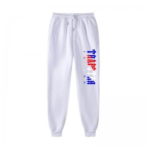 Pánské Kalhoty Trapstar Fleece London Shining Bílé CZ | JY01-793