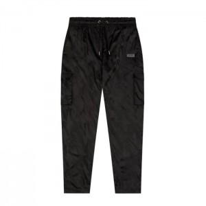 Pánské Kalhoty Trapstar Irongate T Jacquard Cargos Černé CZ | YS03-211