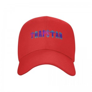 Pánské Klobouky Trapstar Black Cap Červené CZ | BM77-257