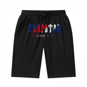 Pánské Kraťasy Trapstar Irongate Arch Chenille Černé CZ | QX80-747
