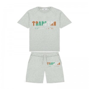Pánské Kraťasy Trapstar Irongate Arch Chenille Set Šedé CZ | KV98-809