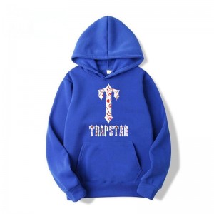 Pánské Mikina s Kapucí Trapstar Anime T-Flowers Pattern Blankyt CZ | LN77-809