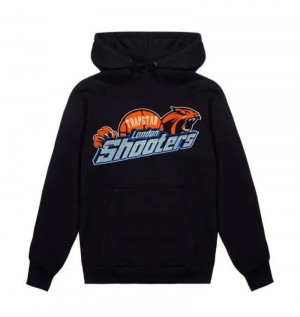 Pánské Mikina s Kapucí Trapstar London SHooters Chenille Černé CZ | LR57-250