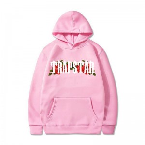 Pánské Mikina s Kapucí Trapstar Long Sleeve Růžové CZ | TP91-239