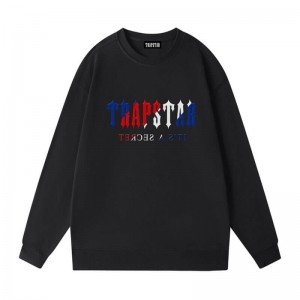 Pánské Mikiny Trapstar Crewneck It’s A Secret Galaxy Černé CZ | GZ73-569