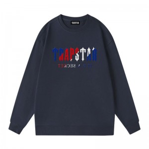 Pánské Mikiny Trapstar Crewneck It’s A Secret Galaxy NavyBlue CZ | LG66-291