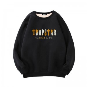 Pánské Mikiny Trapstar Fleece It's a Secret Černé CZ | ZA57-654