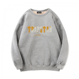 Pánské Mikiny Trapstar Fleece It's a Secret Šedé CZ | TV38-795