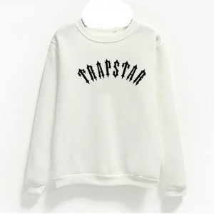 Pánské Mikiny Trapstar Logo Bílé CZ | BV85-923