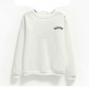 Pánské Mikiny Trapstar Logo Bílé CZ | CC35-288