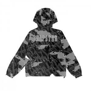Pánské Svrchní Oblečení Trapstar Decoded Camo Windbreaker Černé Maskáčové CZ | BW11-387