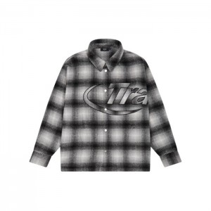 Pánské Svrchní Oblečení Trapstar Hyperdrive Overshirt Shirt Černé CZ | FE20-903