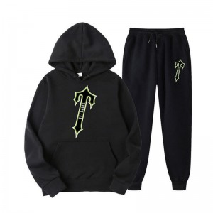 Pánské Tepláky Trapstar Central Tee And Irongate Černé CZ | YM31-823