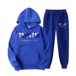 Pánské Tepláky Trapstar Chenille Decoded S Kapucí Blankyt CZ | LO63-577