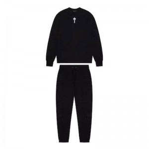 Pánské Tepláky Trapstar Crewneck Irongate T Sweatshirt Černé CZ | VV30-288