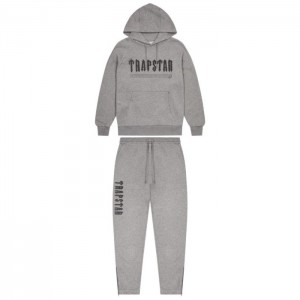 Pánské Tepláky Trapstar Decoded Chenille 2.0 Hoodie Šedé CZ | XE73-861