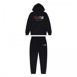 Pánské Tepláky Trapstar Irongate Decoded Hoodie Černé CZ | UJ20-408