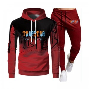 Pánské Tepláky Trapstar It's a Secret Printed Logo Červené CZ | IP27-877