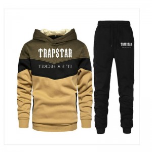 Pánské Tepláky Trapstar Jogging Suit Logo Hnědožlutý CZ | PK91-667