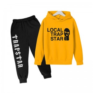 Pánské Tepláky Trapstar Local Face Smile Žluté CZ | QH52-838