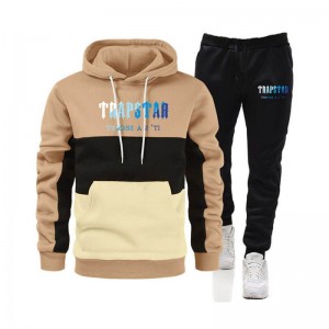 Pánské Tepláky Trapstar Merch It's a Secret Printed Logo Hnědožlutý CZ | DY53-245