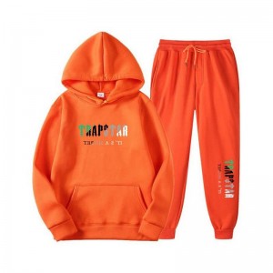 Pánské Tepláky Trapstar Printed Autumn Zimní Warm Sportswear Oranžové CZ | BO71-241