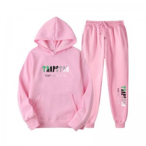 Pánské Tepláky Trapstar Printed Autumn Zimní Warm Sportswear Růžové CZ | VU10-597