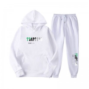 Pánské Tepláky Trapstar Printed Autumn Zimní Warm Sportswear Bílé CZ | WZ88-677