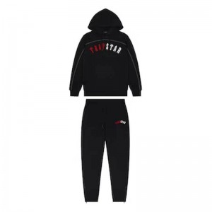 Pánské Tepláky Trapstar Warm Irongate Arch Chenille Černé CZ | OI82-159