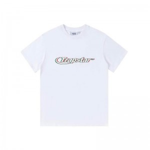 Pánské Tričko Trapstar Ghost Letter Logo Print Bílé CZ | IS28-961