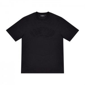 Pánské Tričko Trapstar Irongate Arch Embossed Tee Černé CZ | YW76-290