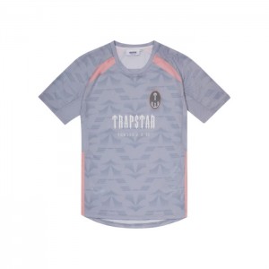 Pánské Tričko Trapstar Irongate Football Jersey Šedé Růžové CZ | TE06-405