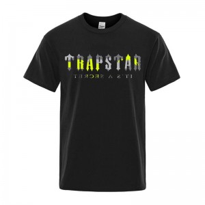 Pánské Tričko Trapstar Its a Secret Dave Černé CZ | QD59-930