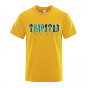 Pánské Tričko Trapstar London Chenille Tee Žluté CZ | JL41-871
