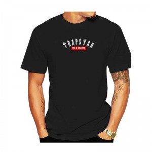 Pánské Tričko Trapstar London Co-Branded Krátké Sleeve Černé CZ | YP21-643