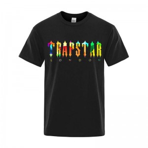 Pánské Tričko Trapstar London Lemon Černé CZ | ZF81-755