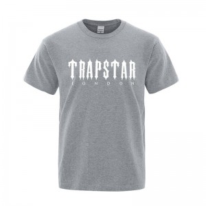 Pánské Tričko Trapstar London Letter Printed Šedé CZ | LN80-078