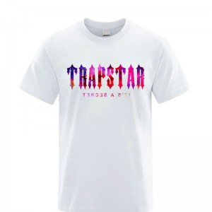 Pánské Tričko Trapstar London Sunset It's a Secret Bílé CZ | JU65-238