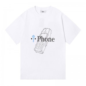 Pánské Tričko Trapstar Paint Splatter Phone Bílé CZ | ZC45-070
