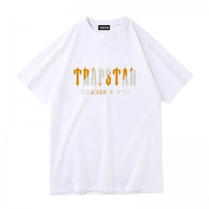 Pánské Tričko Trapstar Shinning Galaxy its a Secret Bílé CZ | TR60-625