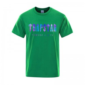 Pánské Tričko Trapstar Soft Krátké Sleeve Zelene CZ | CW81-836