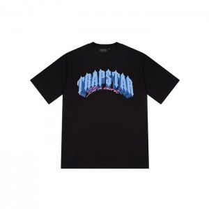Pánské Tričko Trapstar Trap City Tee Černé CZ | EA81-610