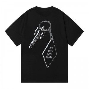 Pánské Tričko Trapstar Trap Star Keys Open Doors Černé CZ | EJ84-038